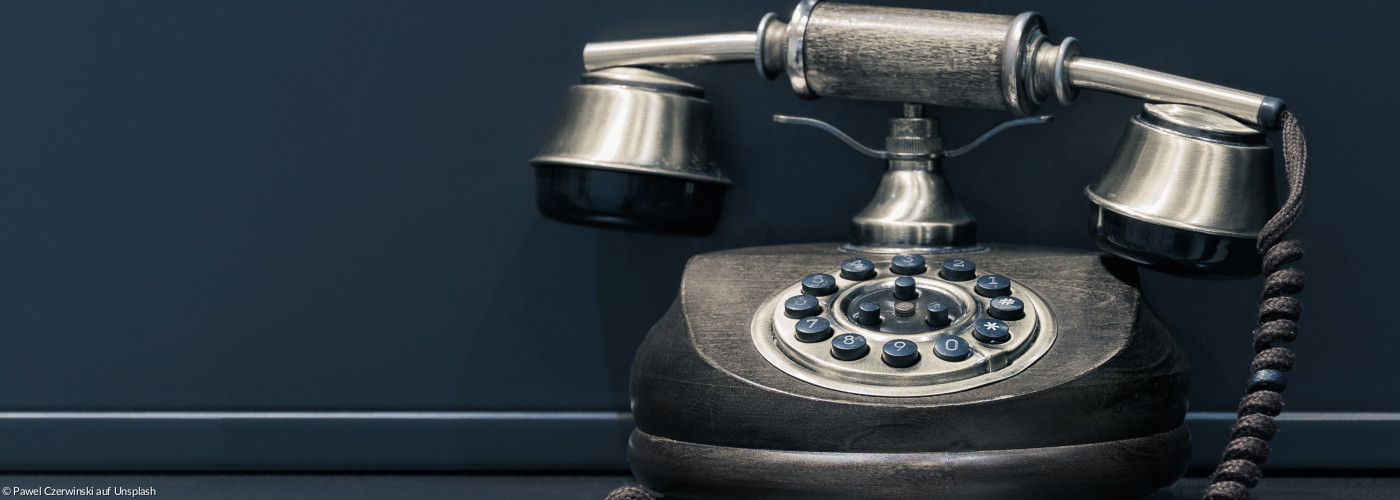 Telefon mit Wählscheibe