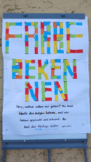 Motto des Gemeindefests: Farbe bekennen