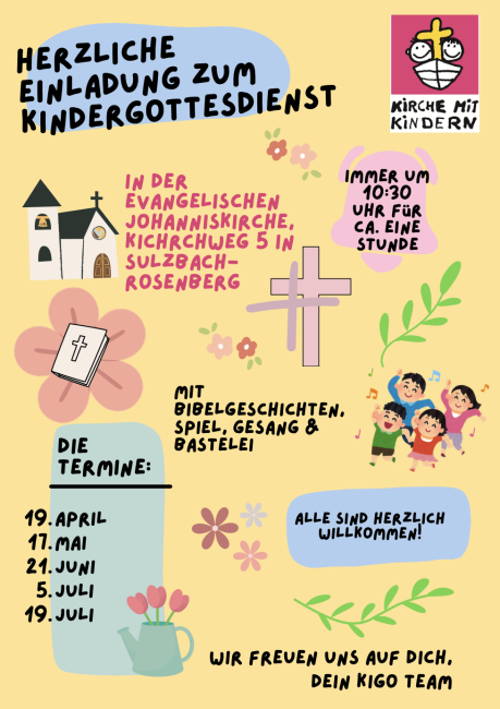 Termine Kindergottesdienst